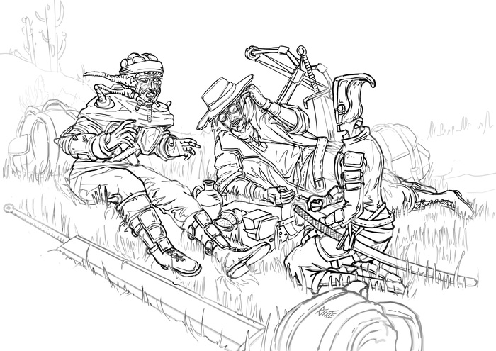 Техохотники на привале