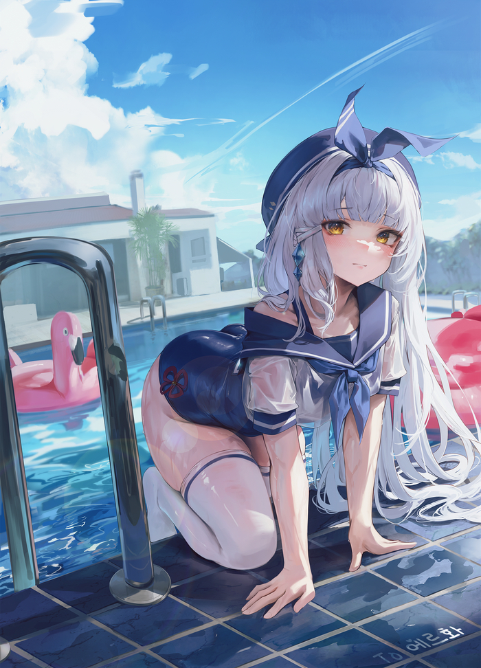 А чего ты не купаешься?