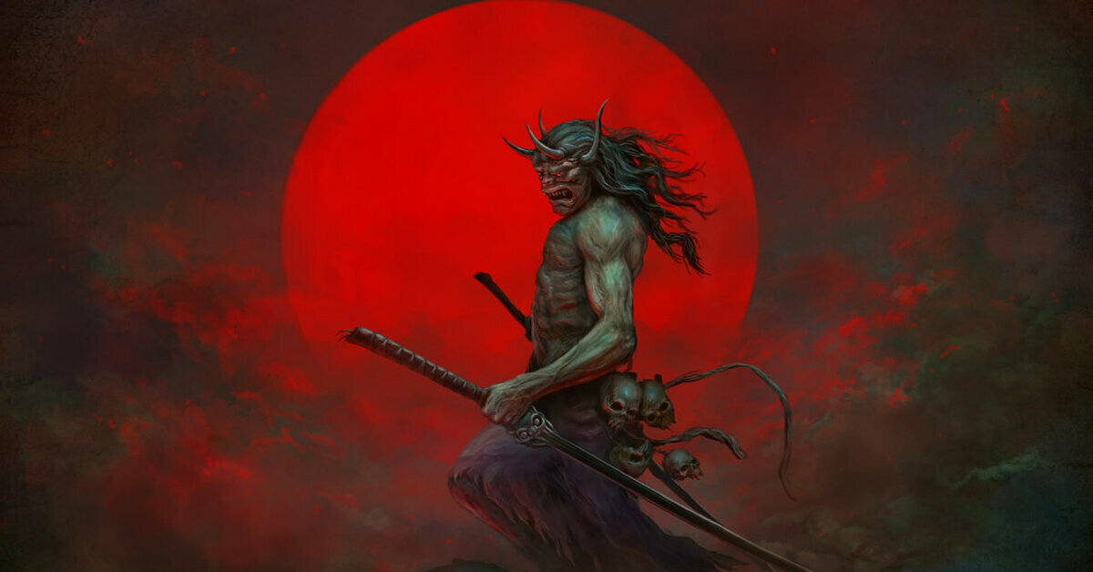 Они фэнтези арт. Самурай должен пройти испытание демона. Oni демон самурай. Самурай должен пройти испытание демона. Самурай ронин сёгун.