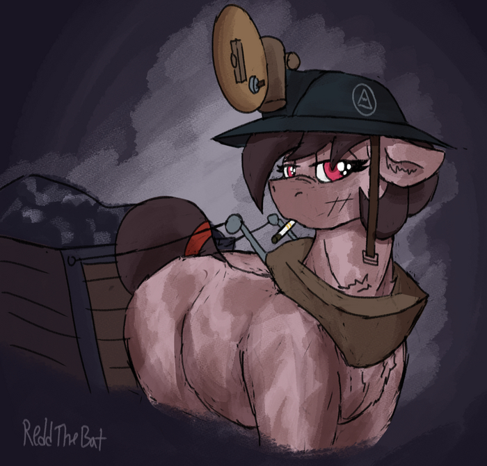 Coal mare My Little Pony, Original Character, Reddthebat
