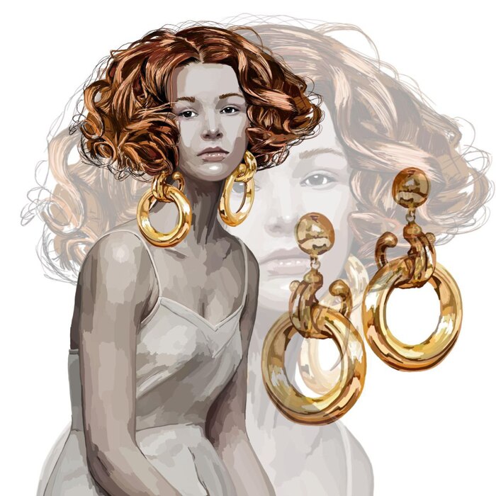 Фотография становится искусством только в руках художника Девушки, Красота, Бижутерия, Искусство, Серьги, Арт