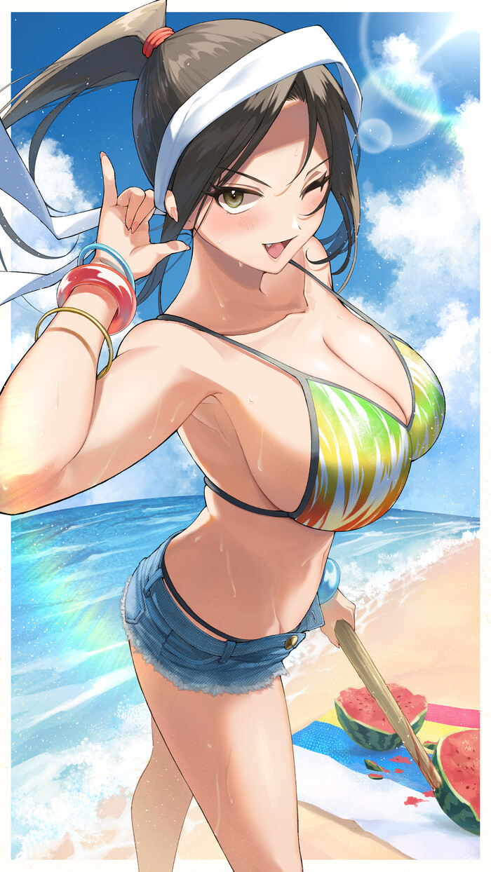 Работа и отпуск Арт, Аниме, Anime Art, Горничная, Очки, Idolmaster, Длиннопост