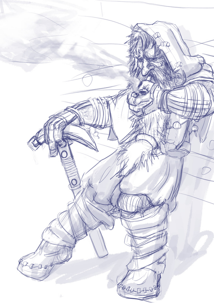 Перед сном скетчик