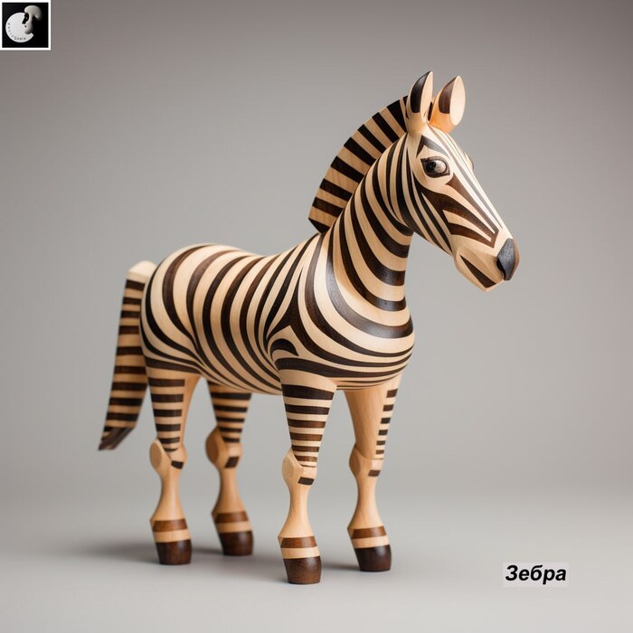 Троянская зебра (сгенерировано нейросетью)