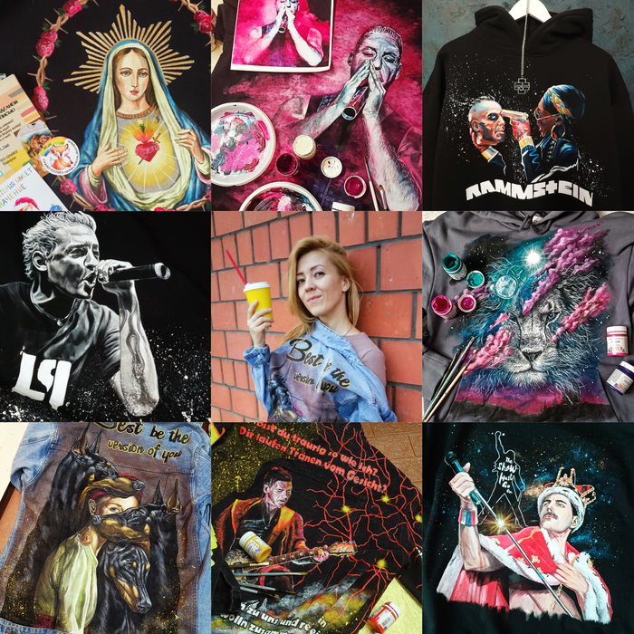 Заявляю о себе как художник по росписи одежды! | Пикабу