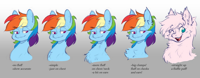     My Little Pony, Rainbow Dash, Fluffle Puff, Doodle-mark