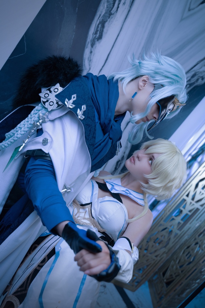 Genshin Impact cosplay by Kotin/Win_winry_ , , , Genshin Impact, Lumine (Genshin Impact), Dottore, Fatui, 