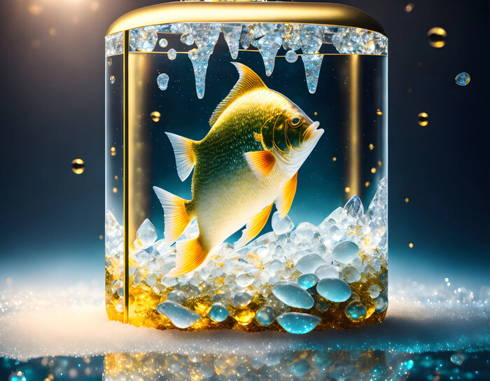 Рыбка в банке...