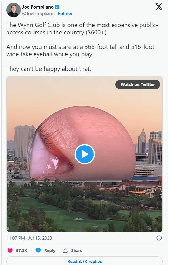 Будущее живой музыки или причуда миллиардера? Как устроена самая крупная сферическая конструкция в мире Изобретения, Познавательно, Техника, Лас-Вегас, Музыка, Звук, Timeweb, Технологии, Инновации, Электроника, Гифка, Длиннопост