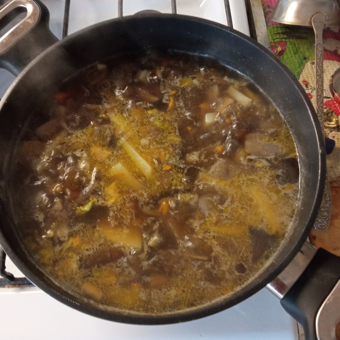 Суп из лесных грибов с сыром и сливками Рецепт, Кулинария, Грибной суп, Сырный суп, Урожай, Длиннопост, Суп