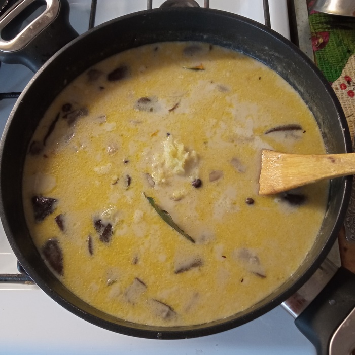 Суп из лесных грибов с сыром и сливками Рецепт, Кулинария, Грибной суп, Сырный суп, Урожай, Длиннопост, Суп