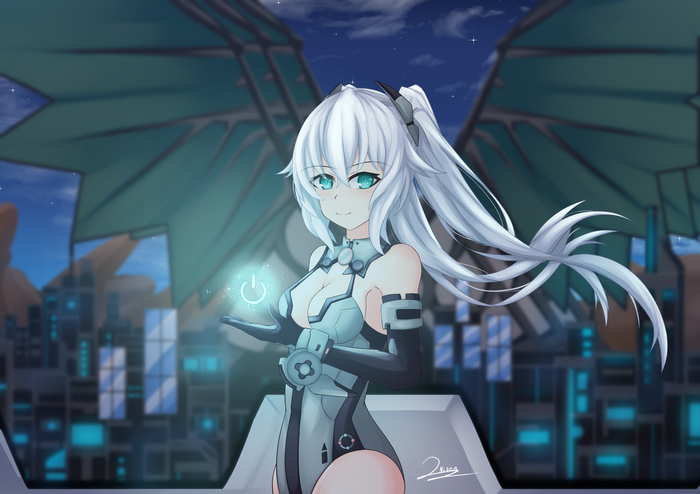 Black Heart Anime Art, Hyperdimension Neptunia, Neptunia, Noire (Black Heart), Black Heart