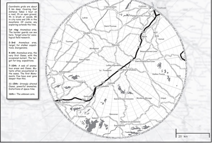 Карта мира с отмеченными Зонами
