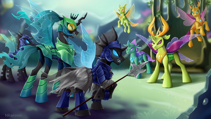   My Little Pony, Changeling, Thorax, King Thorax, Queen Chrysalis