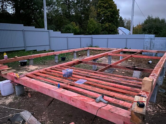 Начинаем делать черновой пол