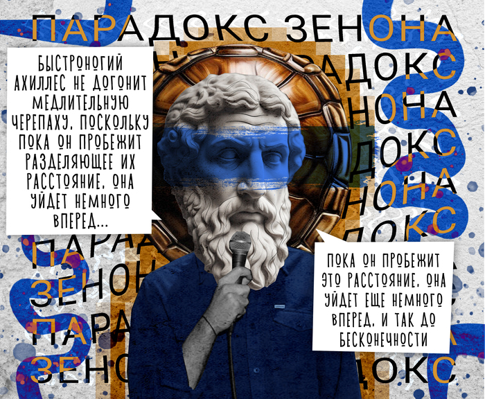 Парадокс Зенона, в котором Ахиллес не может обогнать черепаху