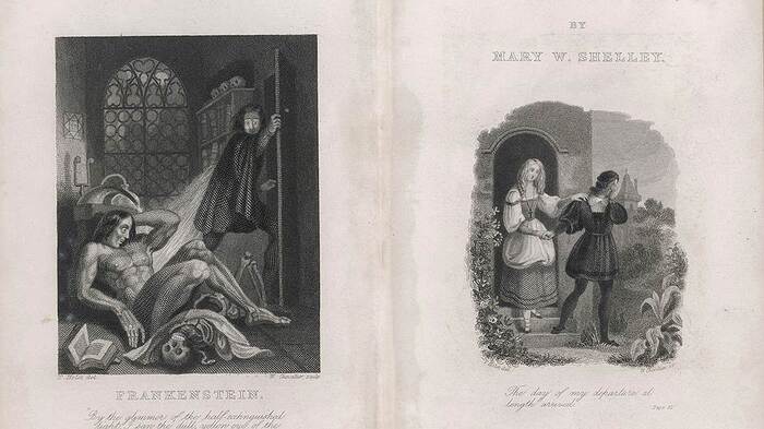 Титульный лист романа Мэри Шелли "Франкенштейн". Лондон, 1831