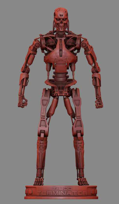 Terminator t-800 figure 3D Print Model 3D , , , 3D, 3D , 3D , ,  2:  ,  3,  4,  ,  ,  , , Blender, , ,  , 