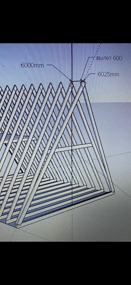 Посчитали крайнюю раму с вылетом