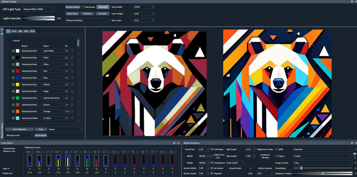 Интерлицо программы. Ender обосрался при печати, поэтому фото результата не будет