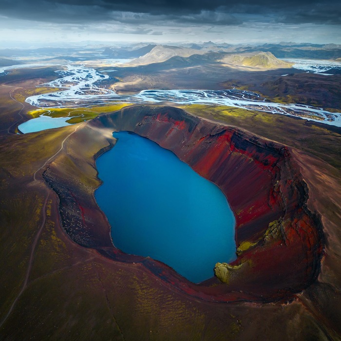 Кратер Льотиполлур в Исландии