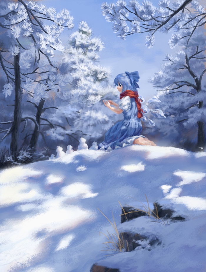 Chirno Touhou, Cirno, Anime Art, Game Art, , 