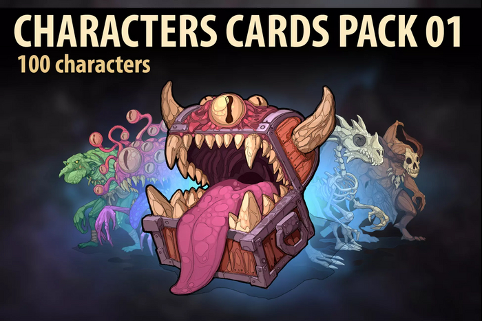     Characters Cards pack 01  asset store unity  14.09 Gamedev,  , Unity, , , Asset, , Asset store, , , 