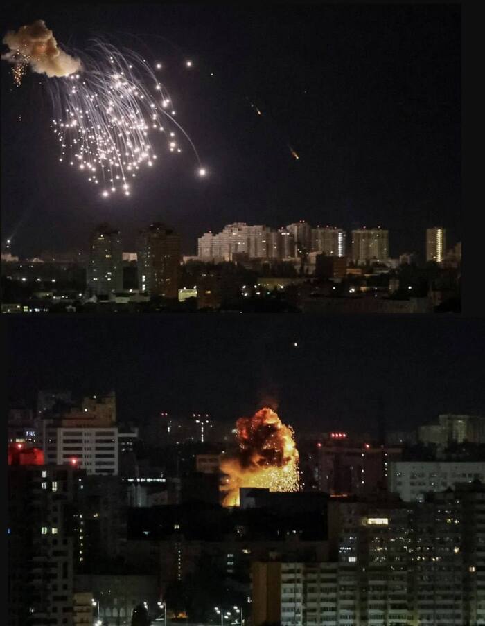 Киев попал под ночной налет гераней