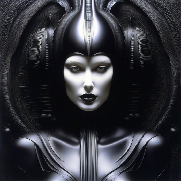 Hans Rudolf Giger, terrible beauty ,  , Stable Diffusion
