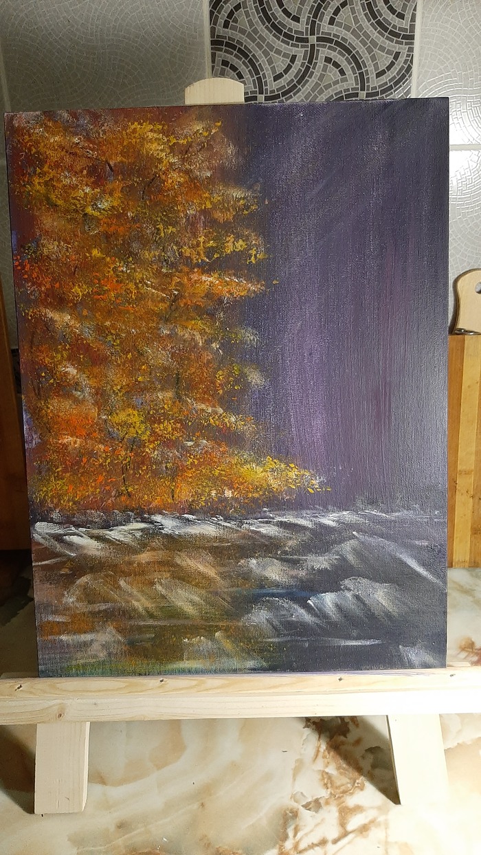 Половина картины написана пальцем)))