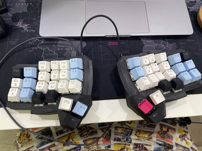 Данная клавиатура отправлена в Турцию к моему хорошему другу разработчику, но разъем 3,5 jack себя очень плохо зарекомендовал и я от него отказался в домашнем производстве.