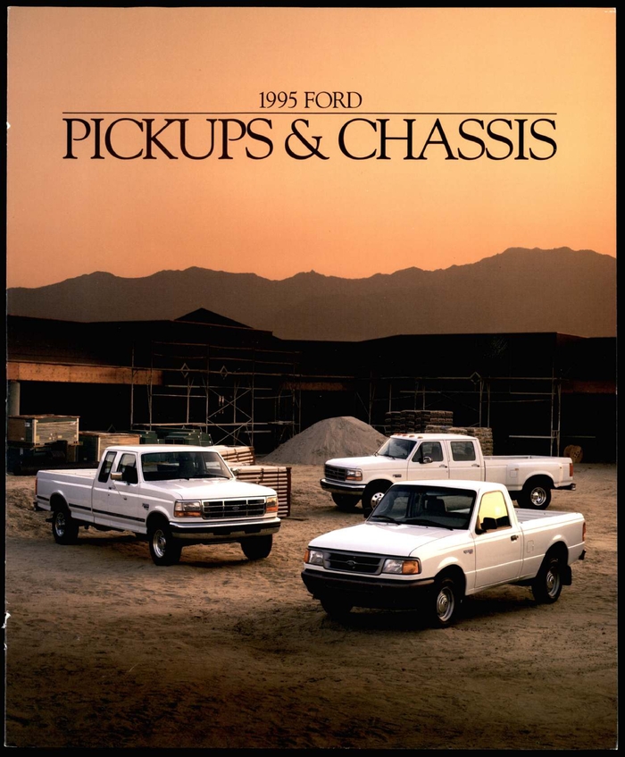 Брошюра Ford Pickups & Chassis за 1995 год Авто, Реклама, Брошюра, Длиннопост, Ford