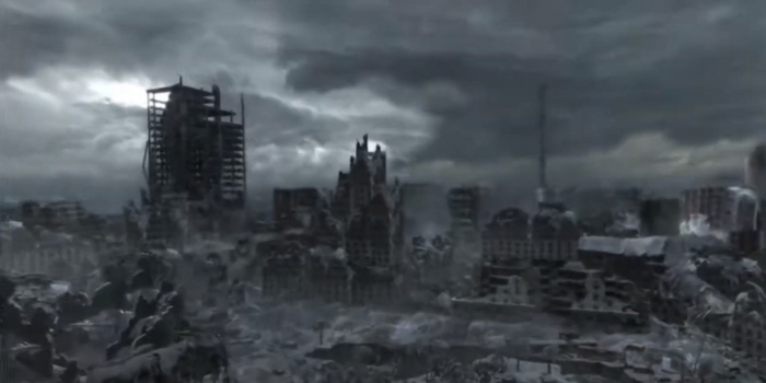 METRO 2033 видеоролик разрушенный российский город