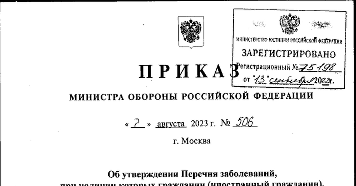 Мобилизация в россии приказ шойгу. Перечень заболеваний МО РФ. Приказ Шойгу о перечне заболеваний. Приказ министра обороны о мобилизации 2023. Перечень болезней шацгу.