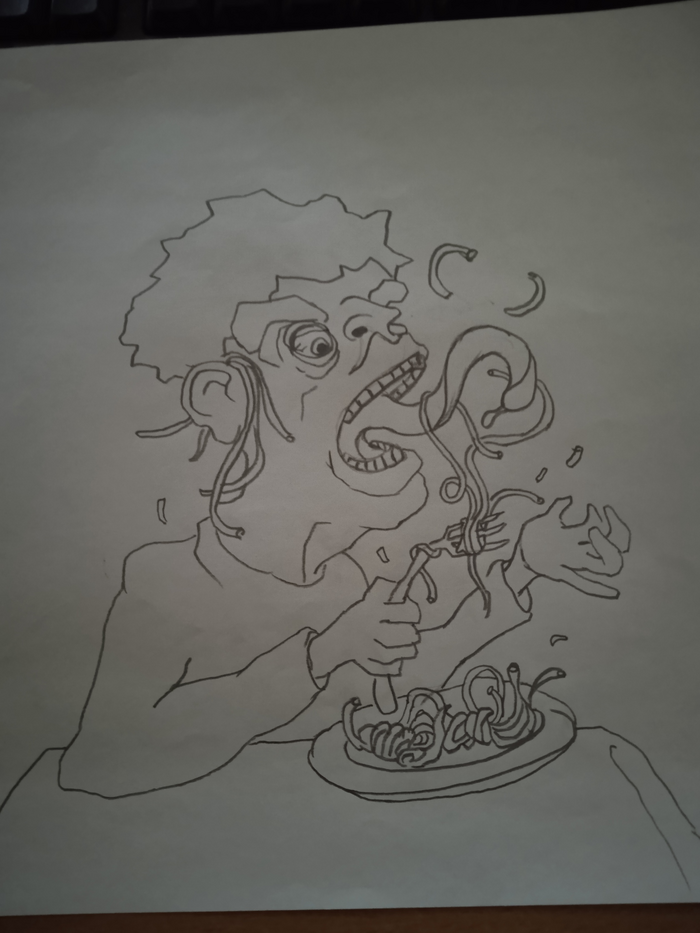 История о том, как сложно есть спагетти