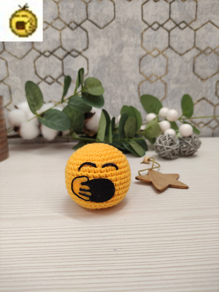 Брелок-смайлик Игрушки, Рукоделие без процесса, ICQ, Колобки, Смайл, Брелок, Подарки, Сувениры, Ручная работа, Длиннопост