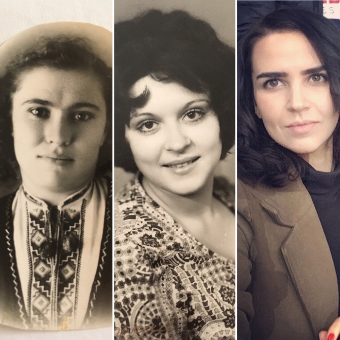 Это наша матрешка. Бабушка, мама и я.