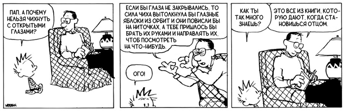 Кельвин и Хоббс. Папа не соврёт