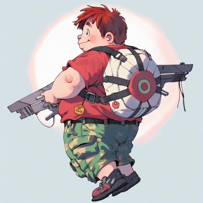 Уже почти Карлсон. Пропеллер зачехлен.