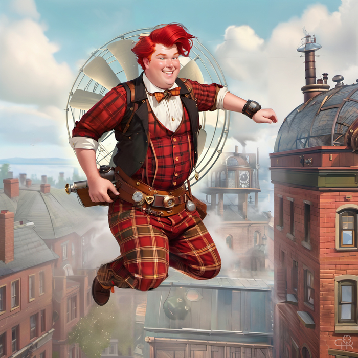 Карлсон в стиле стимпанк от Stable Diffusion - SDXL