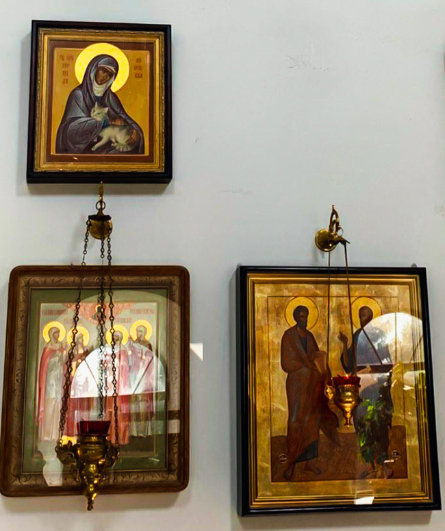 Икона с котиком Церковь, Храм, Икона, Кот, Казань