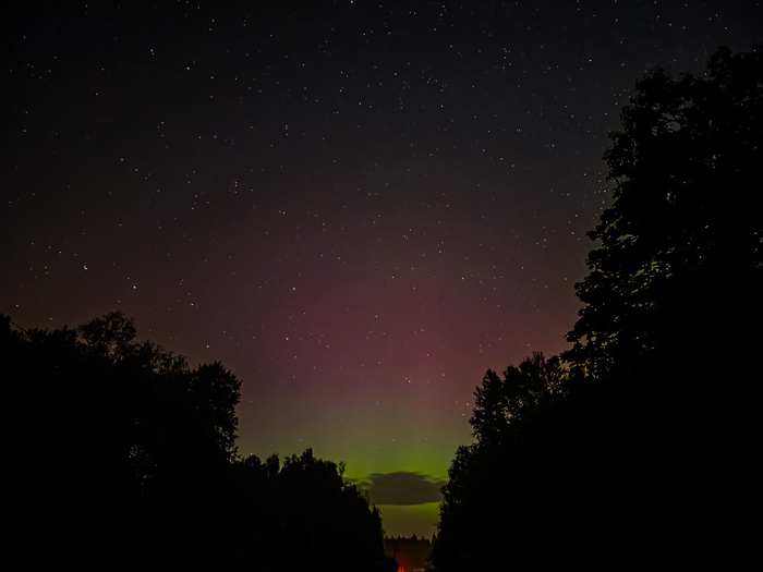 Полярное сияние в Подмосковье
