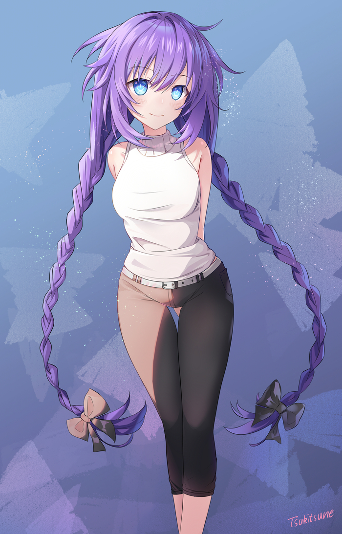 Purple Heart Anime Art, Hyperdimension Neptunia, Neptunia, Neptune, Purple Heart