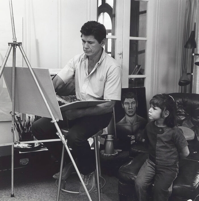 Чарльз Бронсон с дочерью Сюзанной, 1961 год