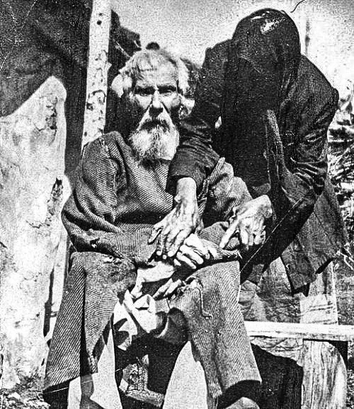 Единственная фотография участника Бородинского сражения Павла Яковлевича Толстогузова в возрасте 117 лет