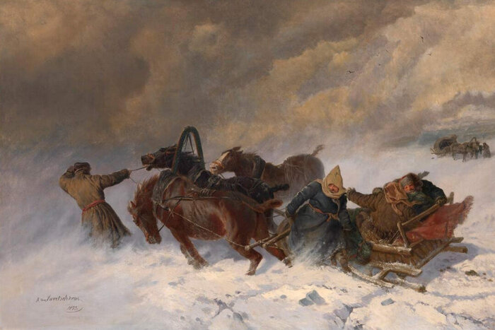 "Вьюга". Н.Е. Сверчков