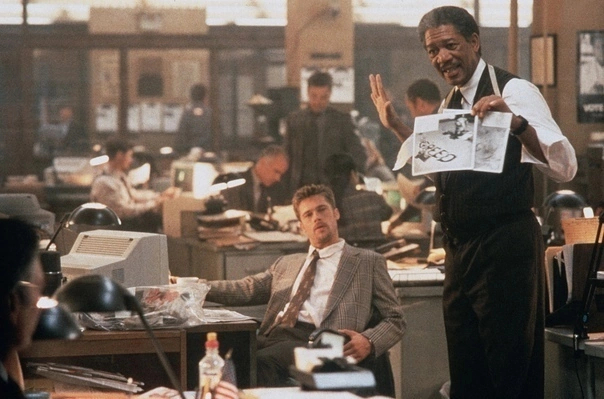 22 сентября 1995 года в американский прокат вышел культовый триллер Дэвида Финчера «Семь» Актеры и актрисы, Триллер, Дэвид Финчер, Морган Фримен, Брэд Питт, Кевин Спейси, Длиннопост