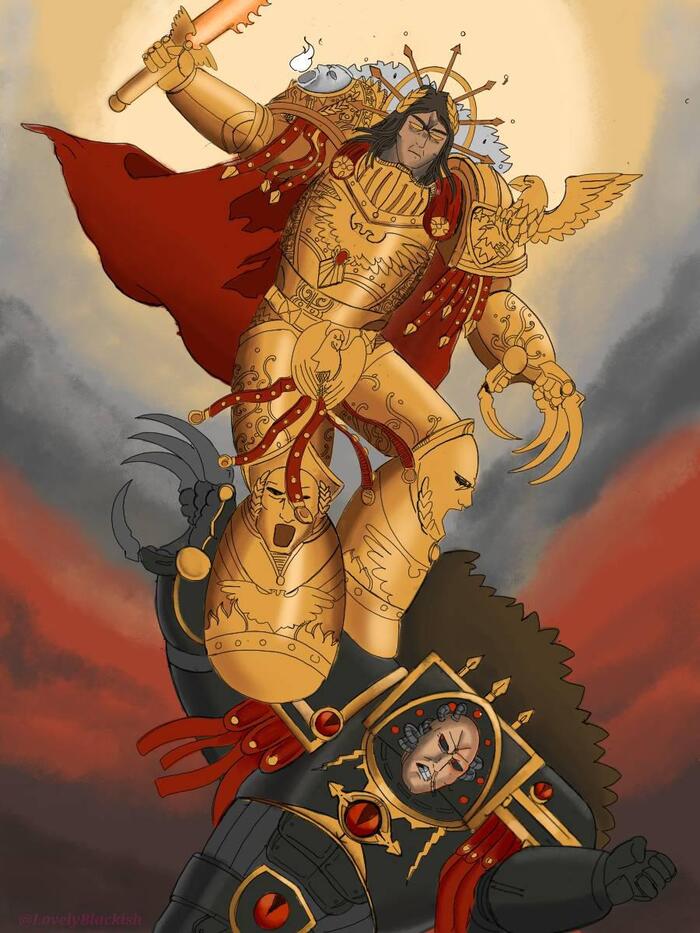   Warhammer 40k, Wh Art,  , Horus