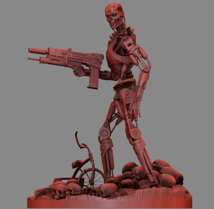 Terminator T-800 Endoskeleton Rekvizit T2 V2 3D print model 3D ,  , , 3D , 3D , 3D, ,  ,  , , , , 