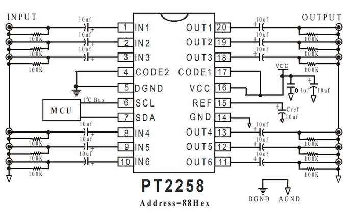 PT2258  6-    (2) (Arduino) Arduino, , , , , 